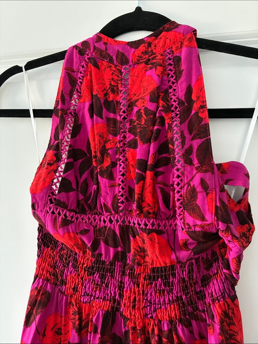 Anthropologie Abel The Label Size S Charlotte Halter Maxi Dress - Pink - Picture 4 of 9